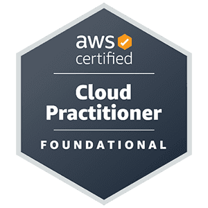 AWS Certified Cloud Practitioner badge